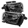 2010-2013 Camaro DRL LED Crystal Headlights Black